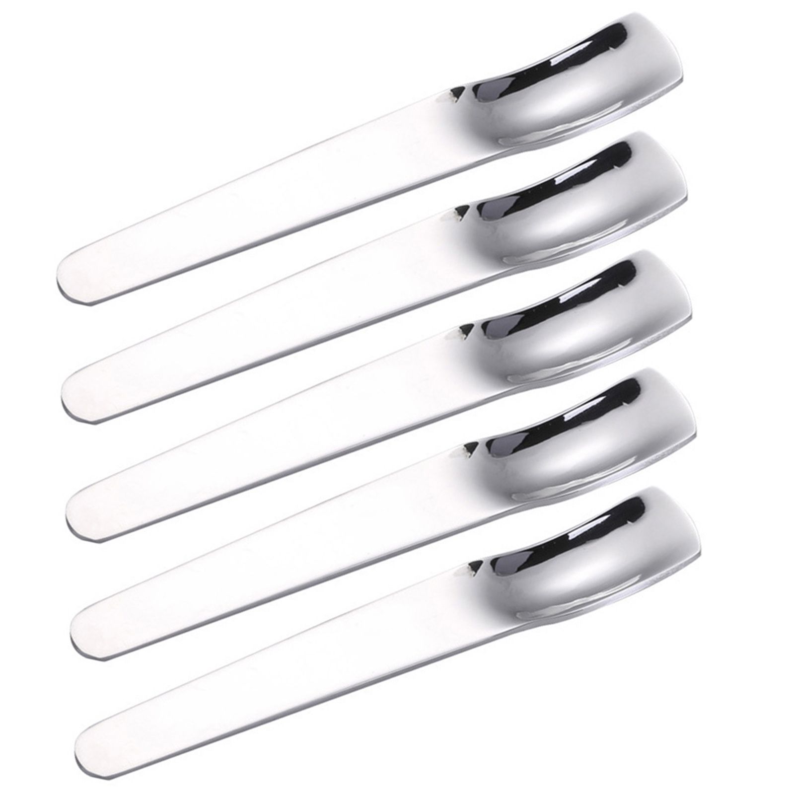 1Pc Stainless Steel Ice Cream Yogurt Dessert Spoon Stirring Kitchen Flatware
