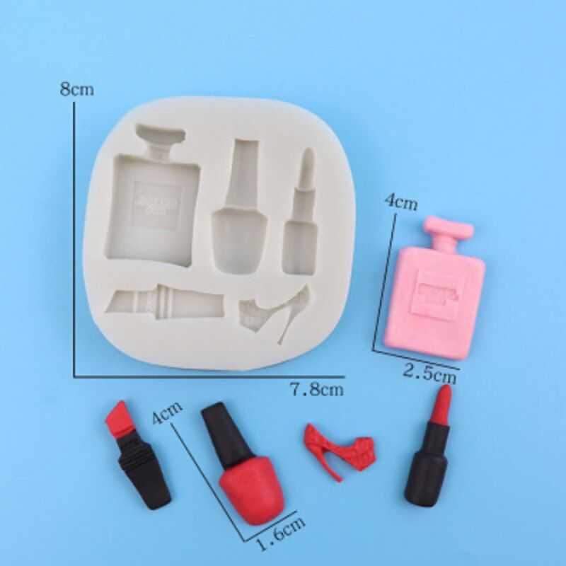 Makeup Brush Fashion Bag Mould Fondant Cakes Decor Tools Silicone Mold Sugarcraft Chocolate Baking Tool For Cakes Gumpaste Form