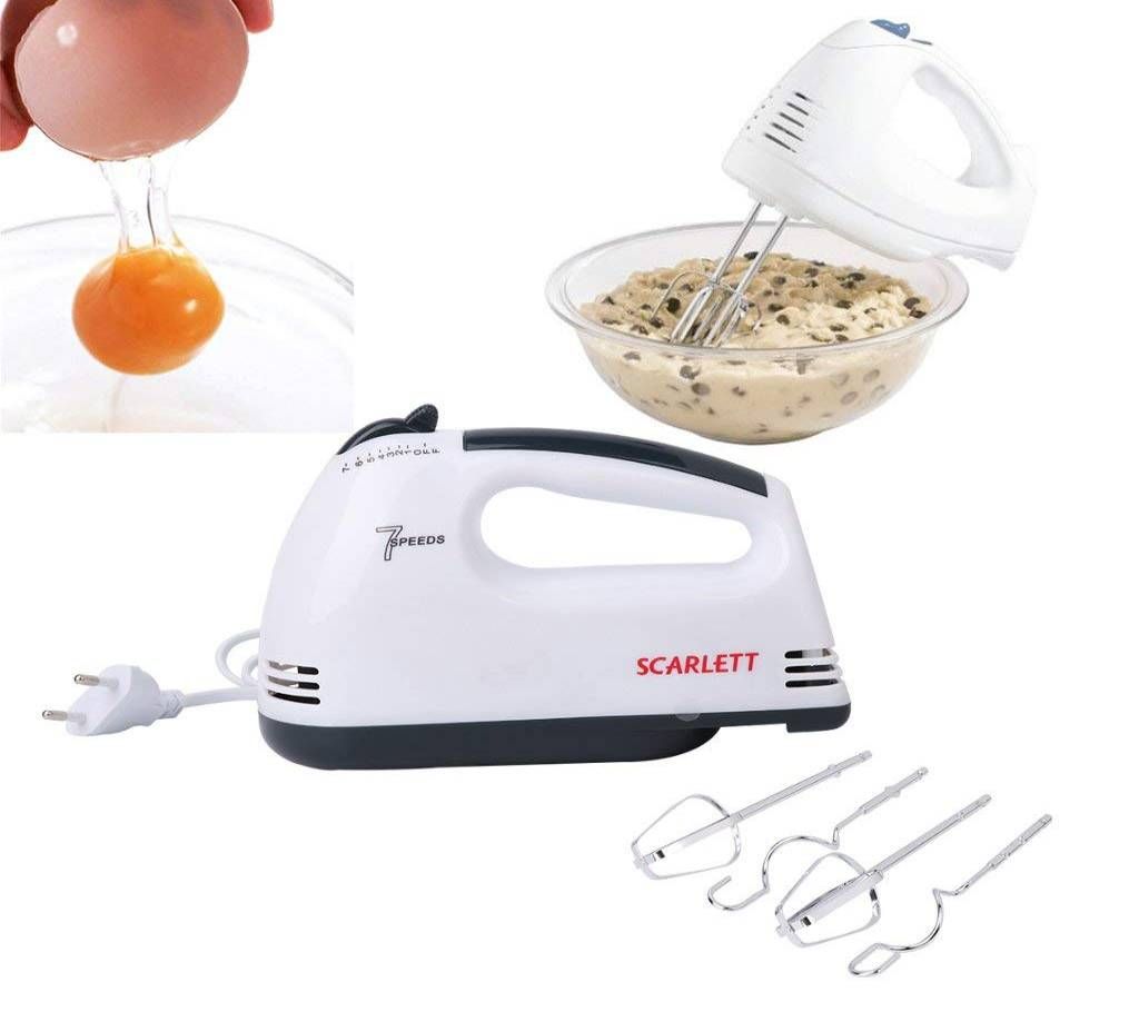 Electric Hand Mixer Whisk Egg Beater Cake Baking 7 Speed
