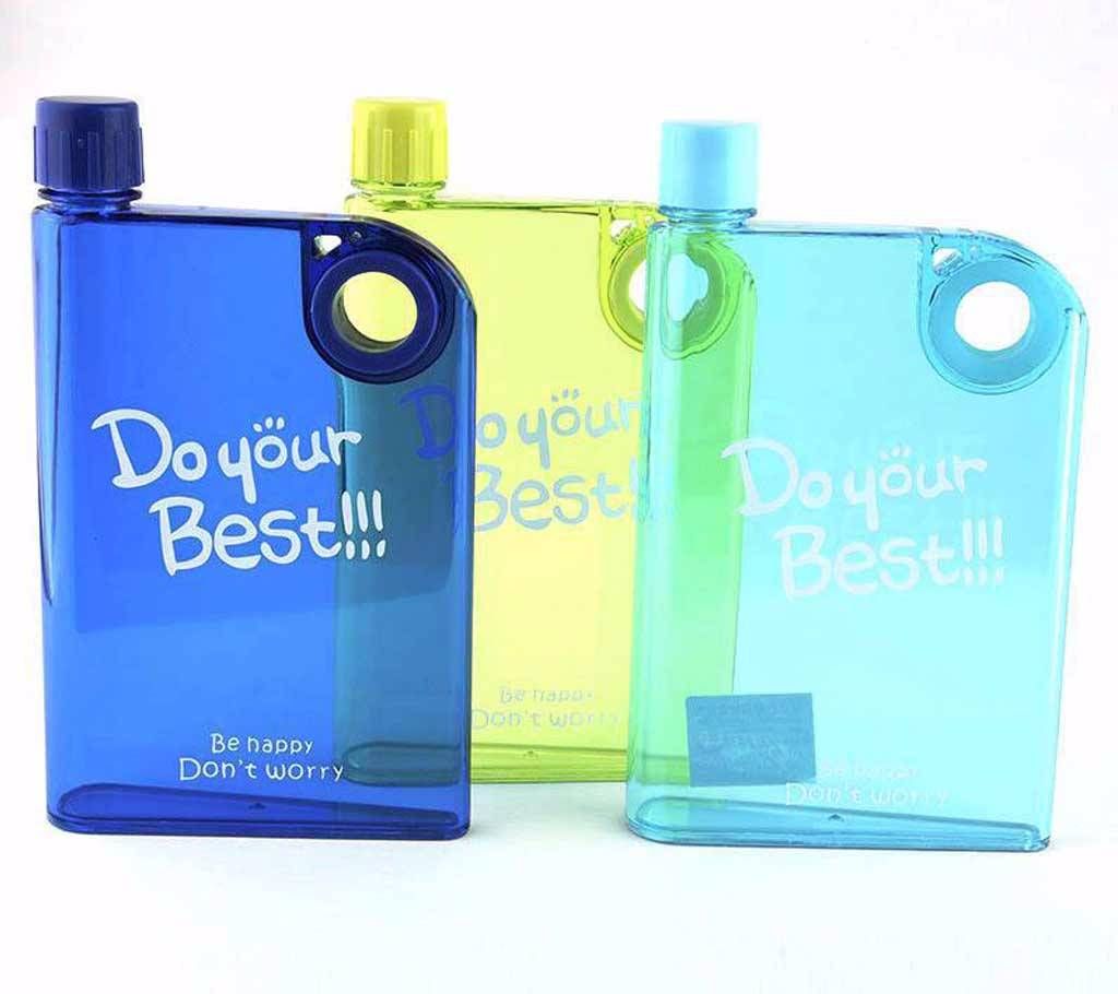 Notebook shape water bottle