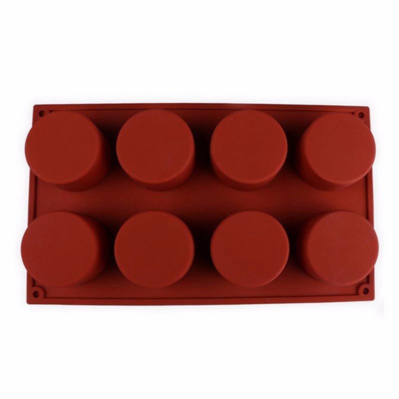 Round Cylinder Soap Mold Cupcake Silicone Mold Handmade Mold