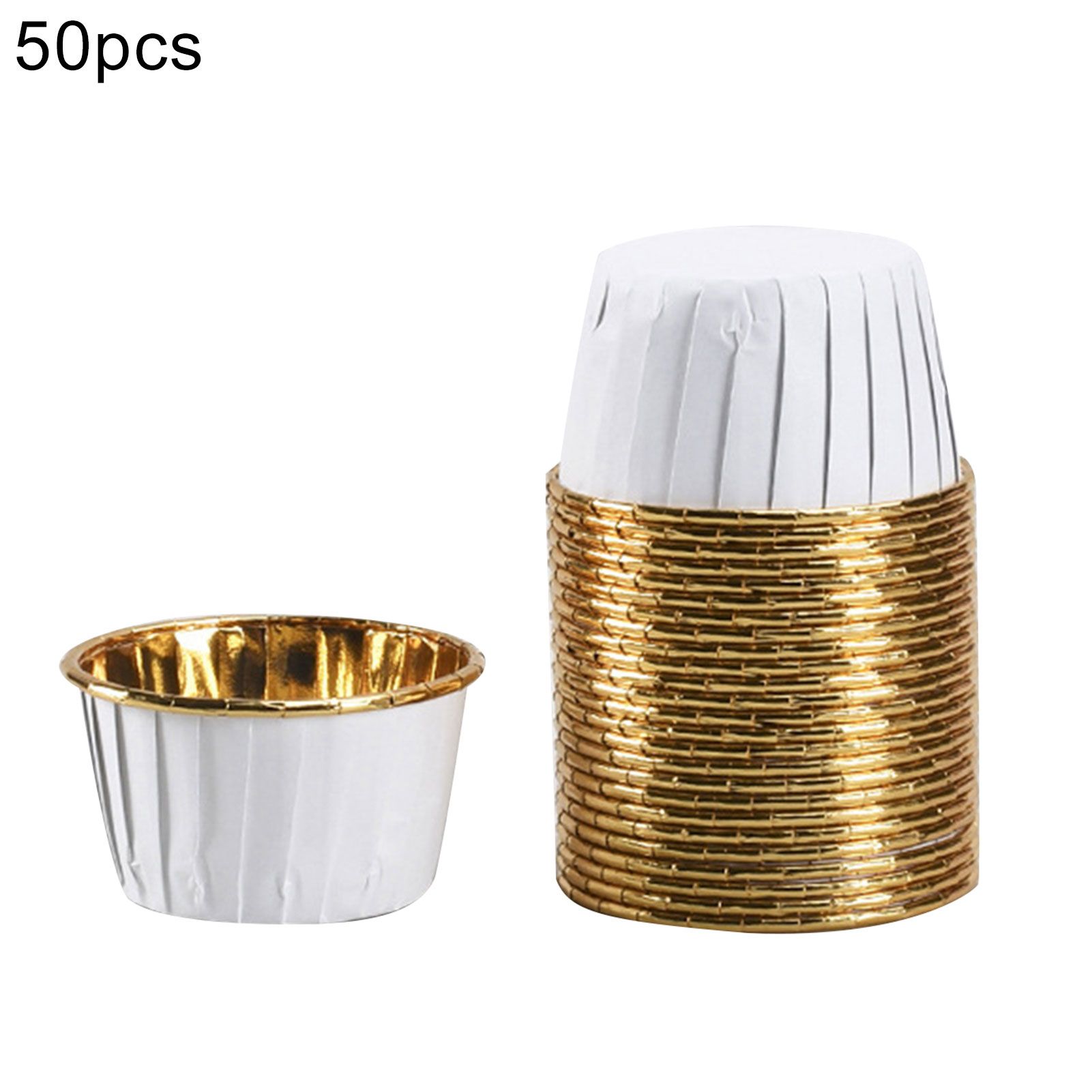 50Pcs Cupcake Cake Liner Wrappers Paper Cup Tray Muffin Anti-Oil Baking Supply