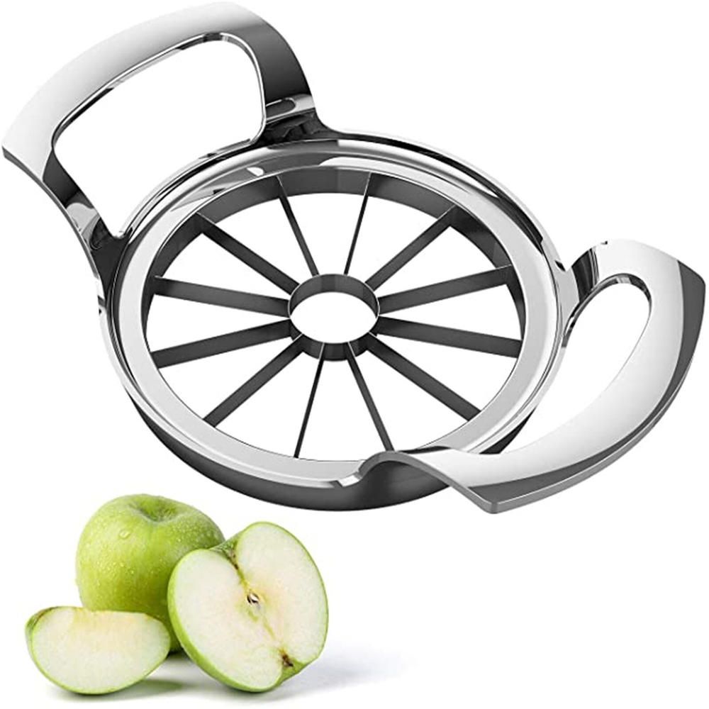 High Quality 12-Blade Extra Large apple Cutter Slicer,Stainless Steel Ultra-Sharp Fruit Corer Slicer Tools Kitchen Accessories-