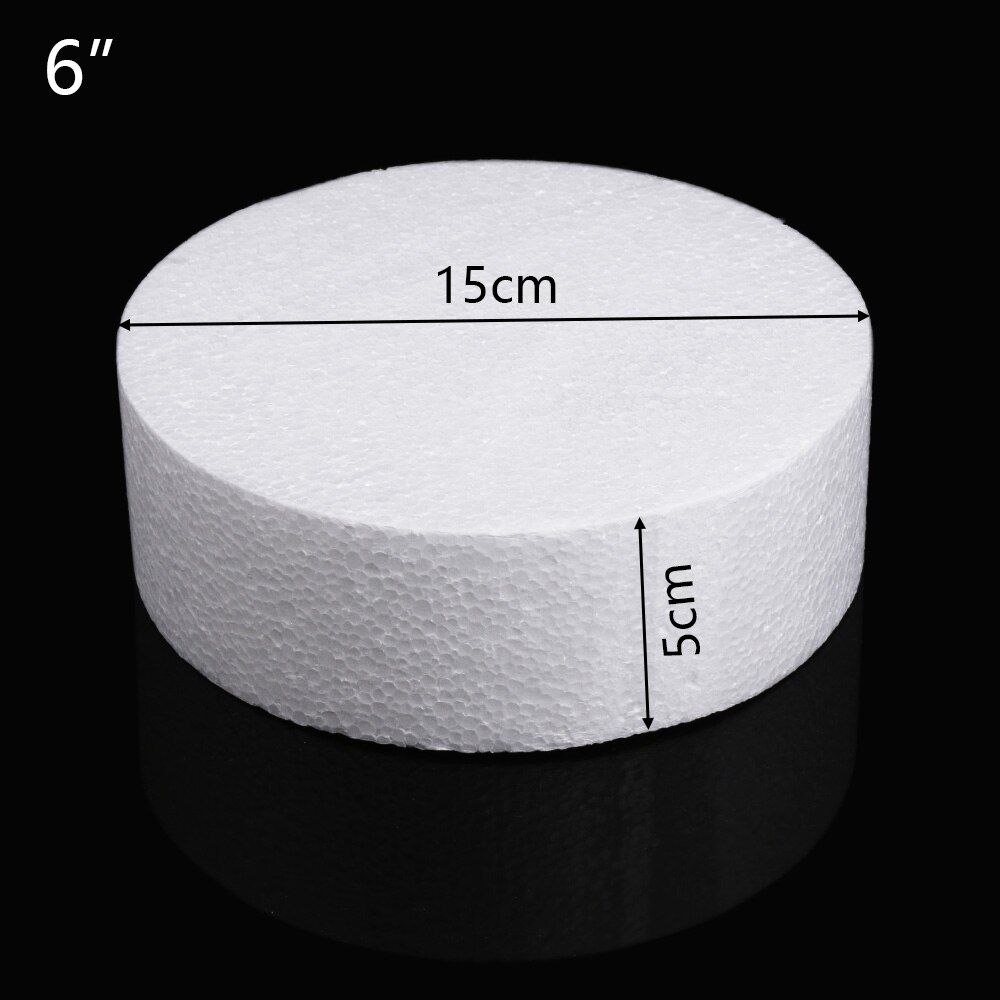4/6/8 inch Party DIY Cake Foam Mould Sugarcraft Dummy Patrice Model Polystyrene Styrofoam Mould Round  Kitchen Accessories