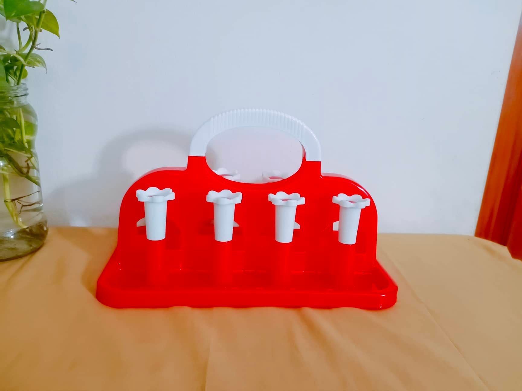 Plastic Glass Holder Organizer For 8 Glasses 1 Pcs Set Random Color. Durable Plastic Glass Stand 8 Posts.  Glass Stand Holder Organizer. Cd60.