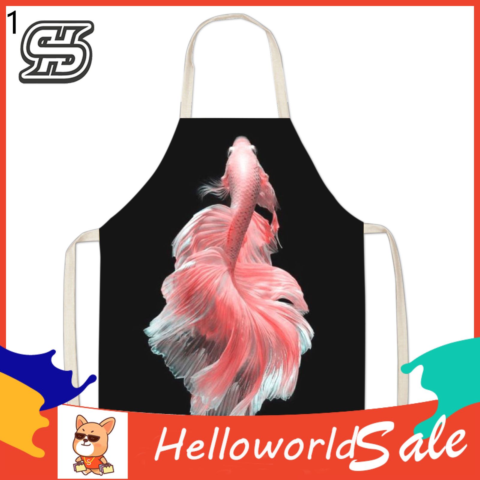 Kitchen Apron Fixed Strap Creative Comfy Crafting Cooking Bib