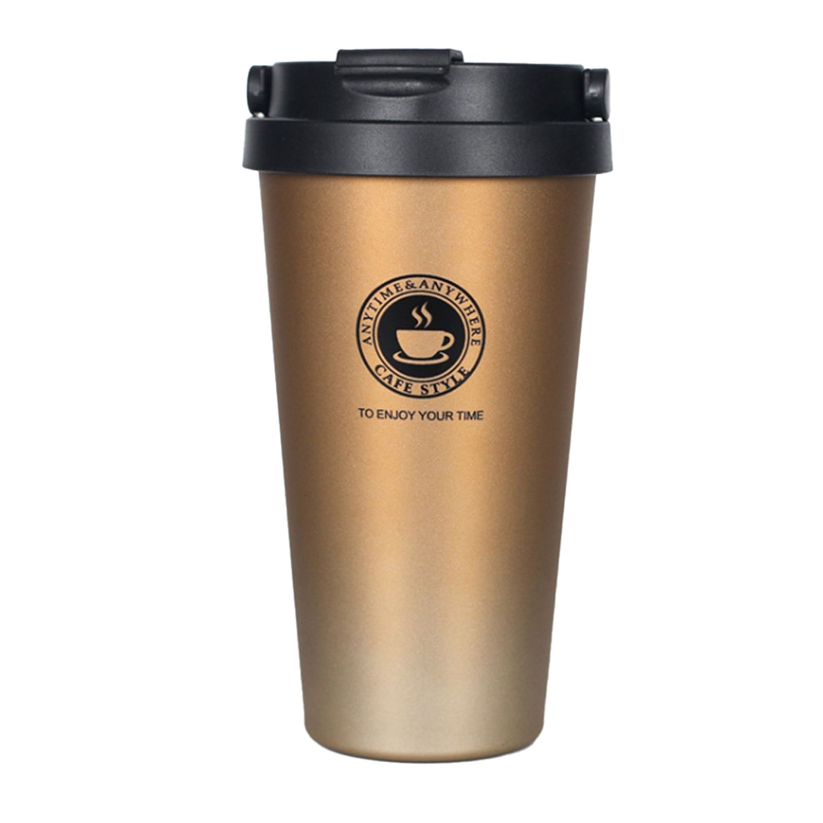 500ML Insulated Mug Cup Pattern Leak-proof Stainless Steel Vacuum Coffee Cup for Travel
