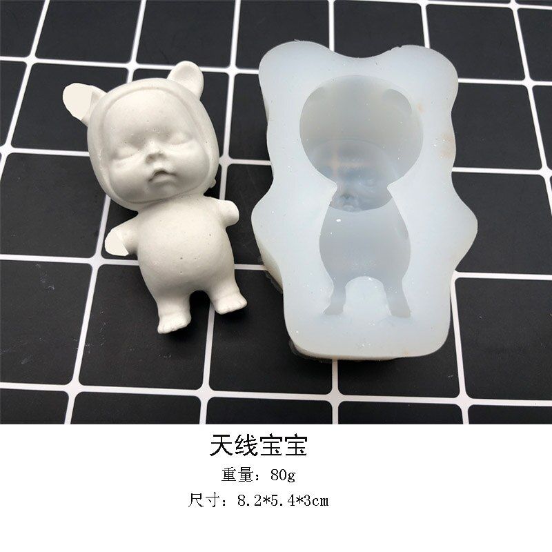 Aouke 4 bear series silicone mold DIY fondant mousse cake mold chocolate fudge tool
