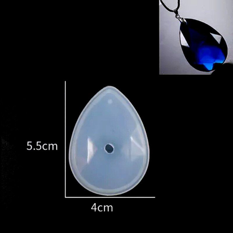3D Water Drop Tears Pendant Cake Silicone Mold For Jewelry Charms Making Tool Handmade Crystal Diamond Epoxy Resin Cake Moulds