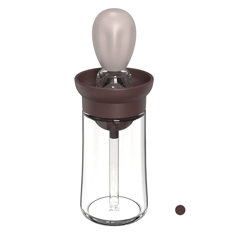 Portable Oil Sauce Spice Bottle Oil Dispenser With Silicone Brush Oil Can