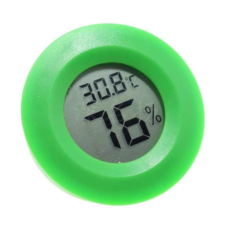 1PC Mini LCD Thermometer Hygrometer Practical Digital Indoor Round Thermometer Hygrometer LCD Display Tature Humidity Meter