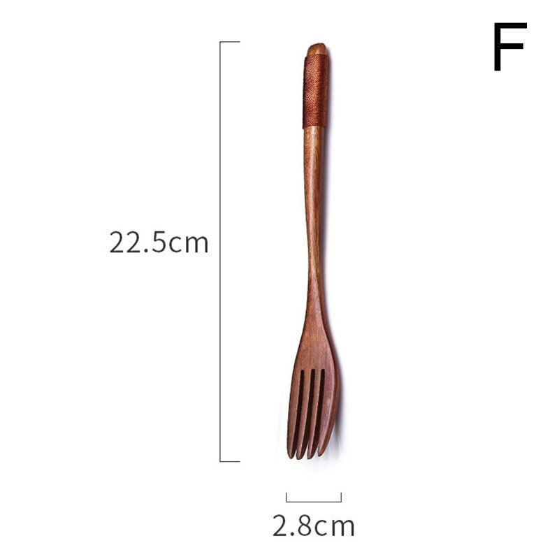 Wooden Chopsticks Spoon Fork Portable Eco-friendly Tableware Wooden Cutlery Home Kitchen Dinnerware Fork Spoon Chopsticks