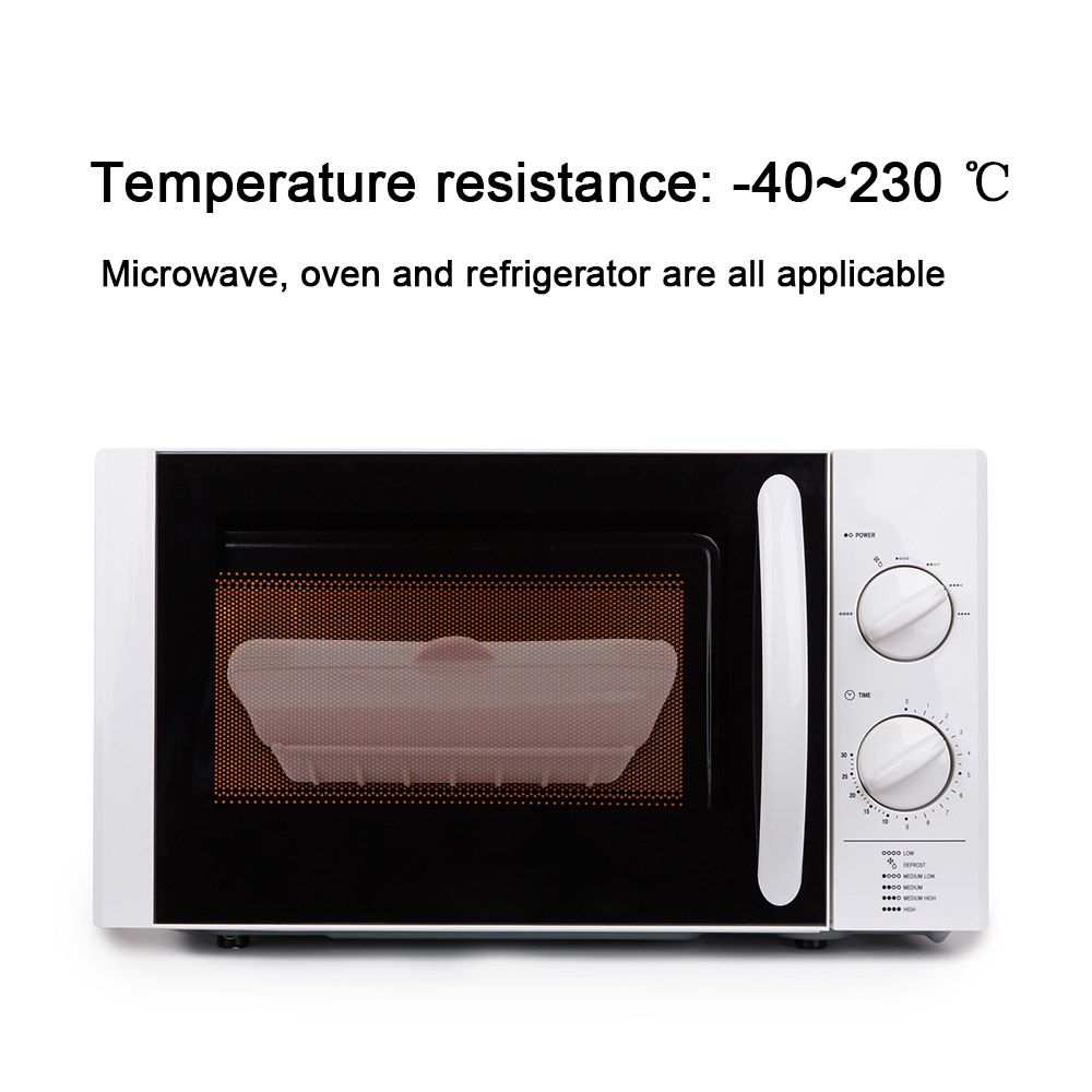Kitchen Gadgets Creative Silicone Steamed Fish Bowl Silicone Steamer Microwave Oven Steamer with Lid hot sell