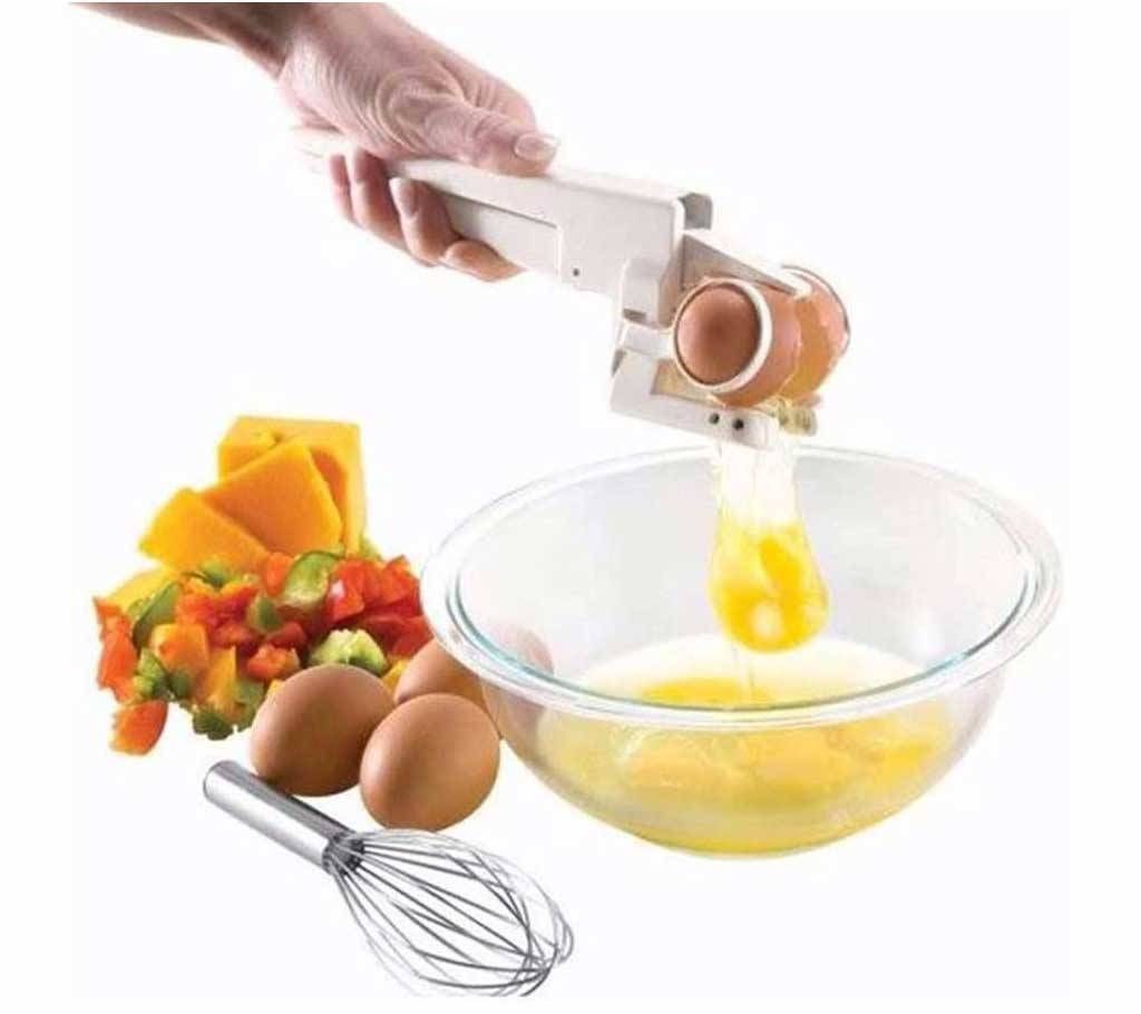 EZ egg cracker with seperator