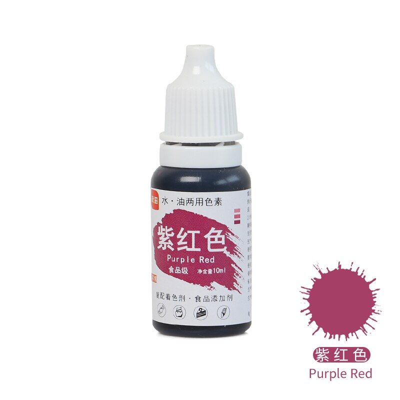 Edible Color Pigment Pastry Tools 10ML Macaron Cream Food Coloring Ingredients Cake Fondant Baking Cake 24 Colors Edible Pigment