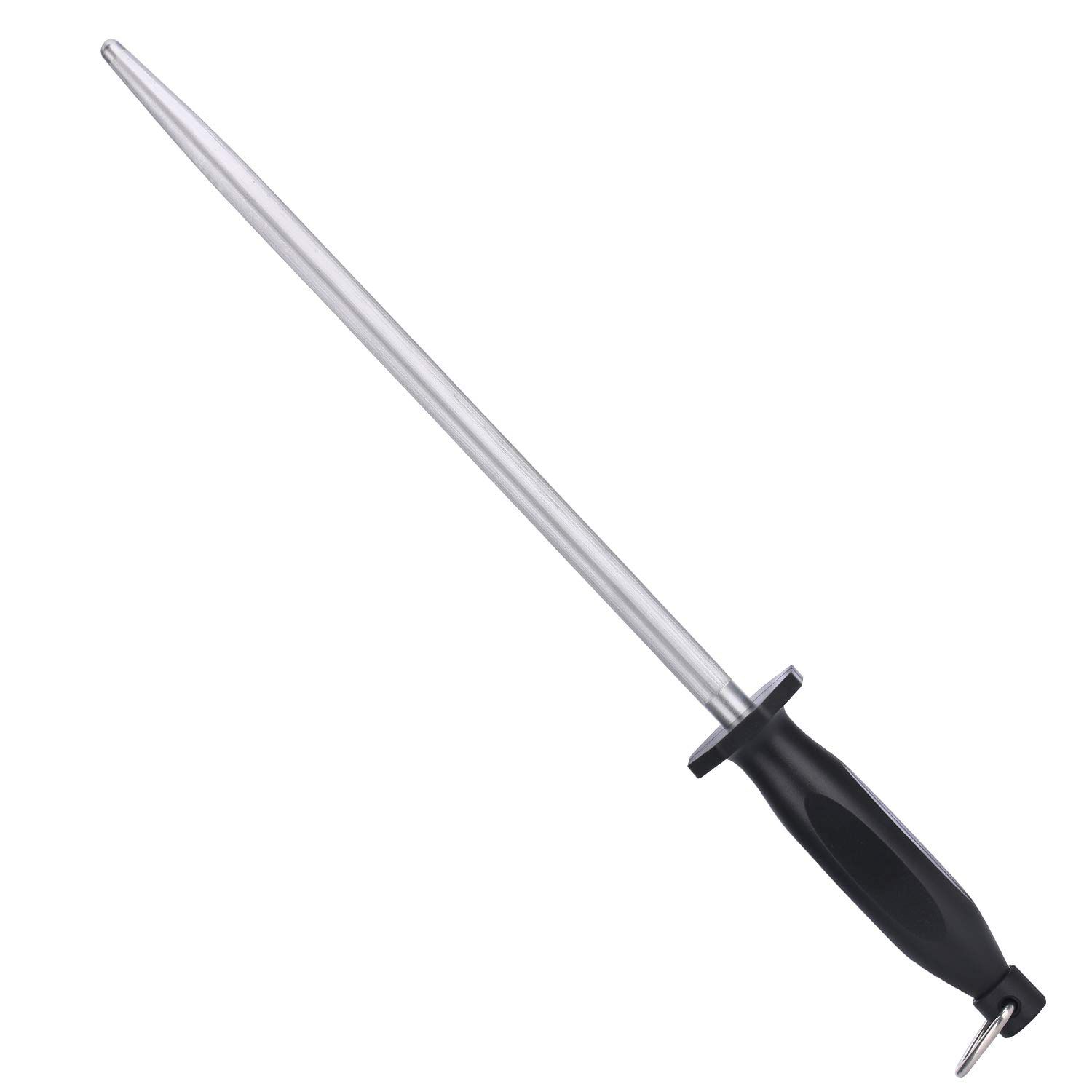 Sharpening Steel Lightweight & Durable Oval Household Sharpening Rod or Stick,Professional Chef Honing Rod,Home Premium Sharpener,31Cm