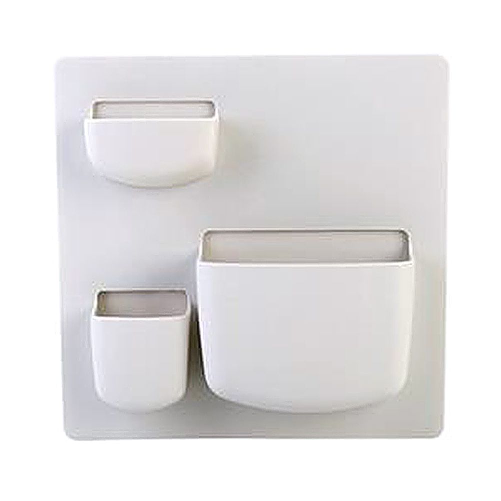 Home Bathroom Kitchen Self-Adhesive Wall Storage Rack Punch-Free Shelf Organizer