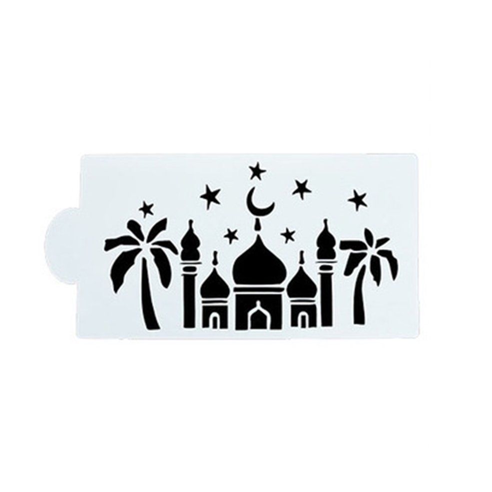 Eid Mub Ramadan Irregular Shape Cake Mould Plastic Cake Decorating Spray