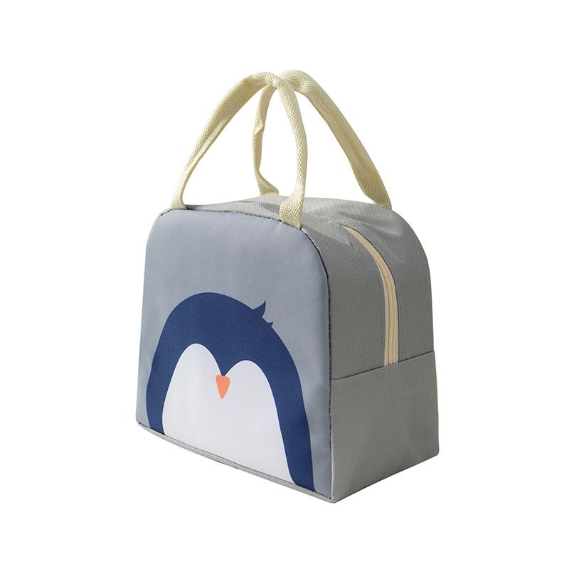 RHS Online Cute Cartoon Bento Oxford Fabric Heat Insulation Package Fresh Cold Portable Lunch Bag Waterproof Food Storage with Zipper
