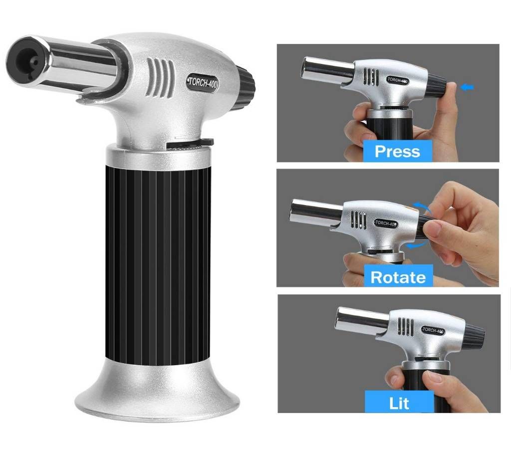 Refillable Kitchen Cigar Lighter - Silver