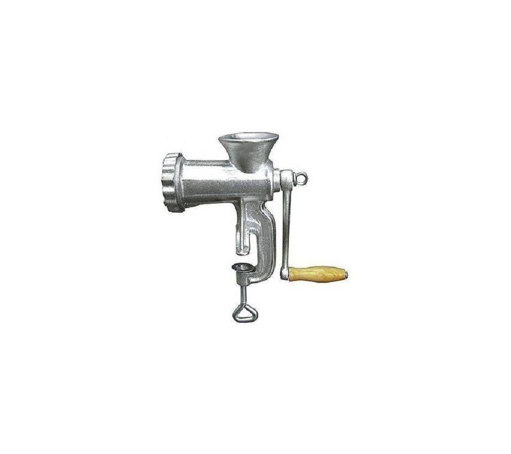 Cast Iron Meat Mincer and Grinder - Silver