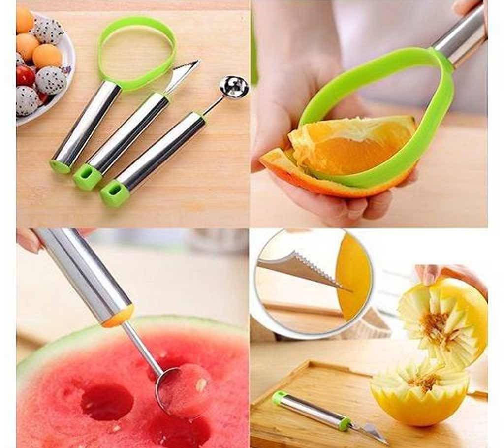 3pcs Fruit Cutter Set 