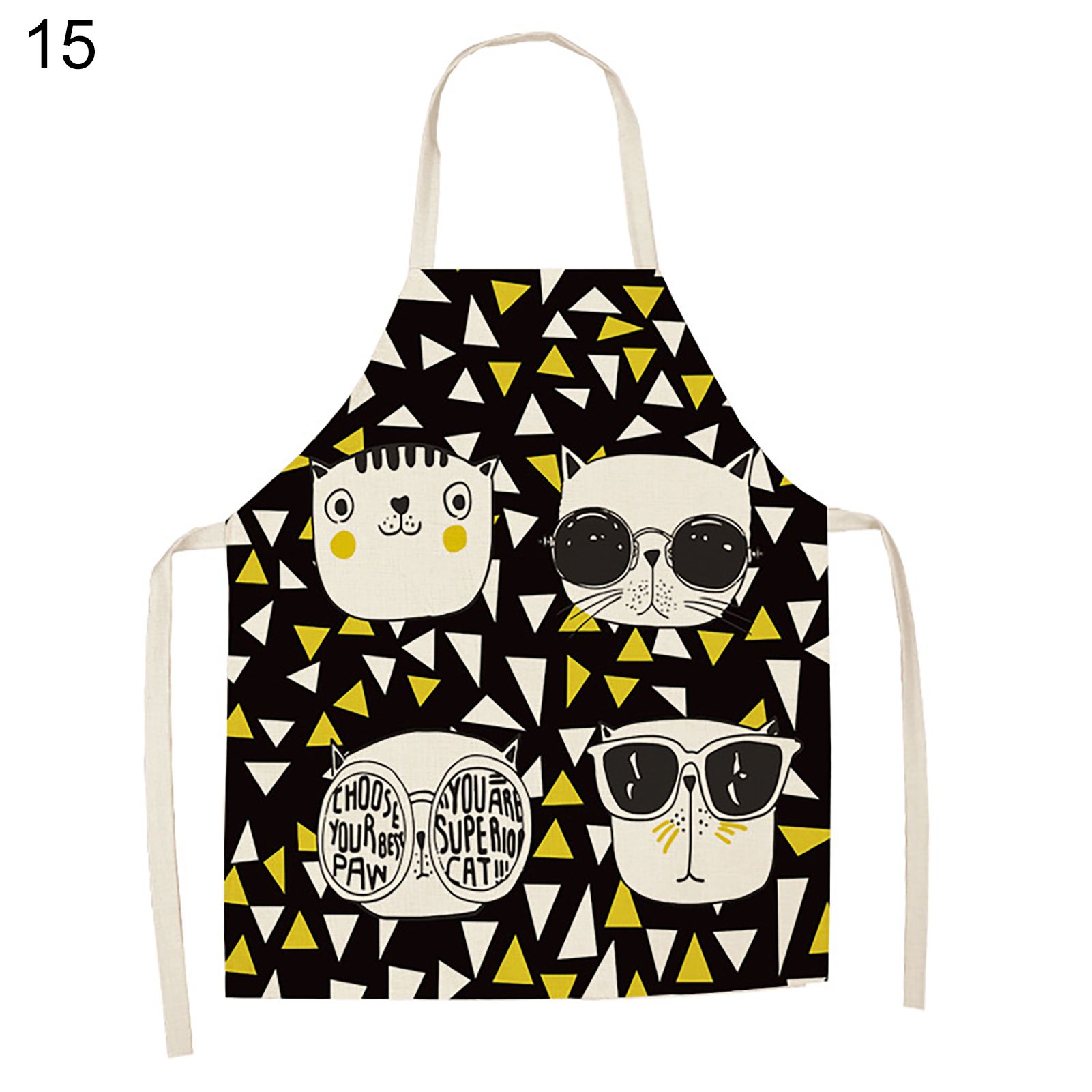 Kitchen Apron Wide Application Lace Up Adjustable Kitchen Apron