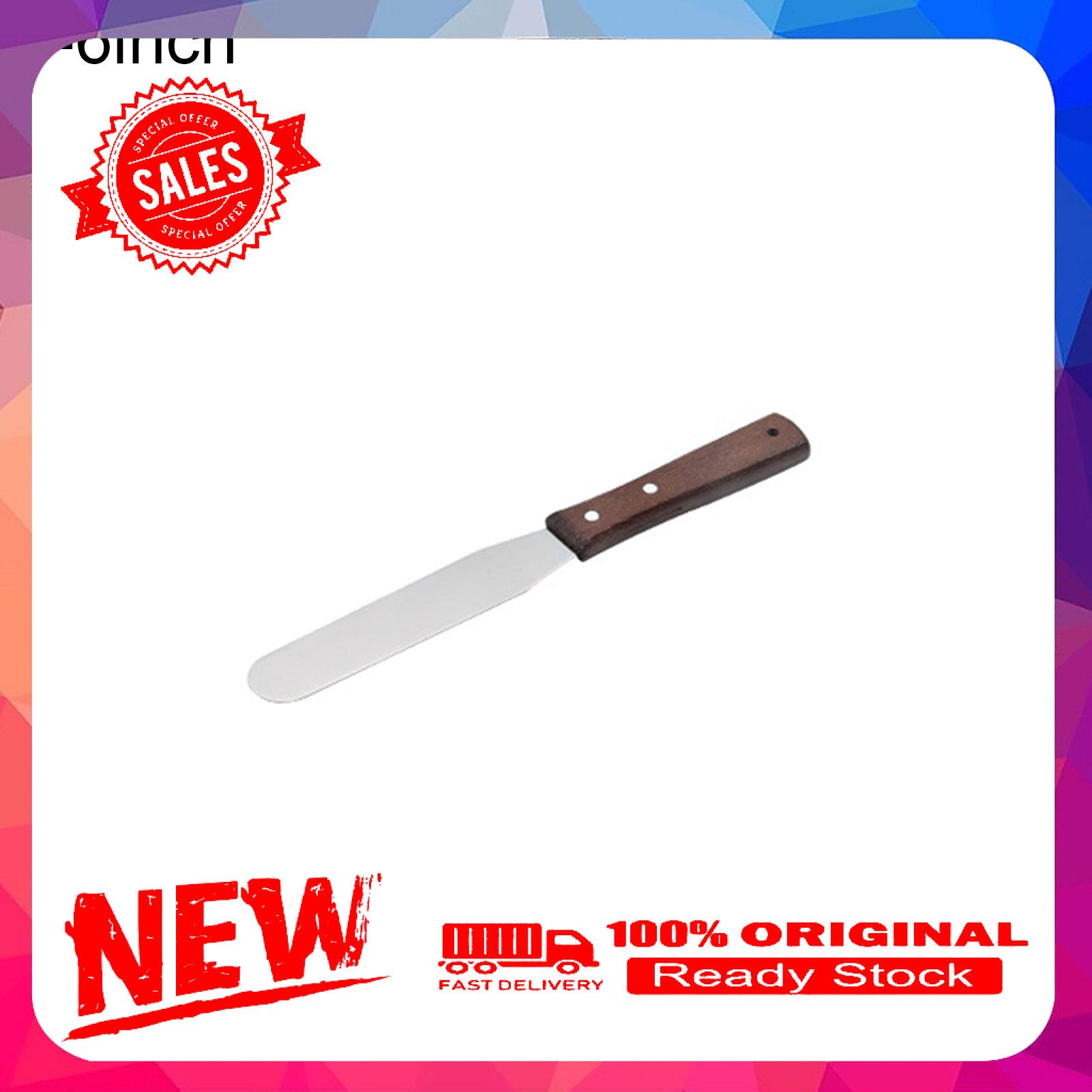 Cake Spatula Wooden Handle Baking Tools Stainless Steel Cupcakes Fondant Scraper for Kitchen