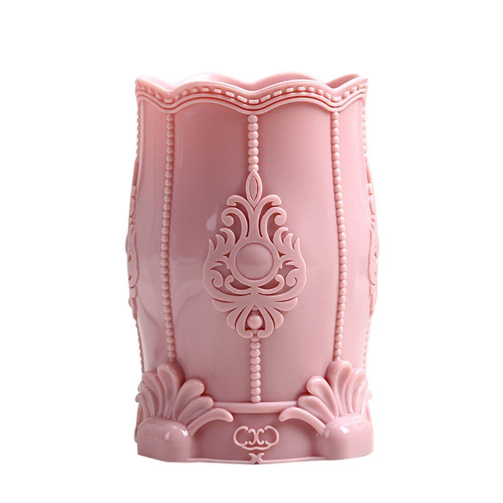 Beautiful Pen Pencil Holder Desk Stationery Organizer Cosmetics Storage Nordic Style neatening round 2019#25