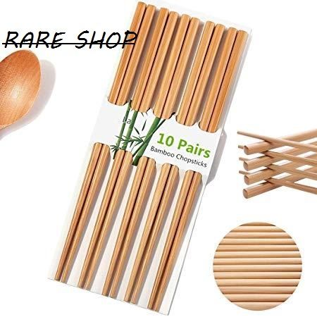 Wooden Chopsticks Set 10 pair Plain