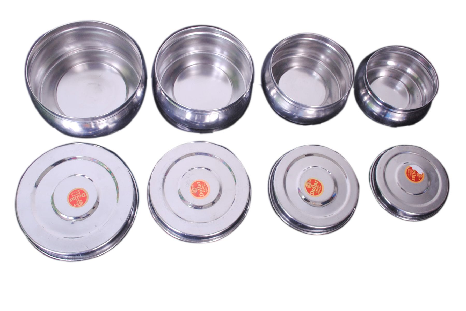 Stainless Steel 4 Pieces Container Set (1000,600,400,300ml)