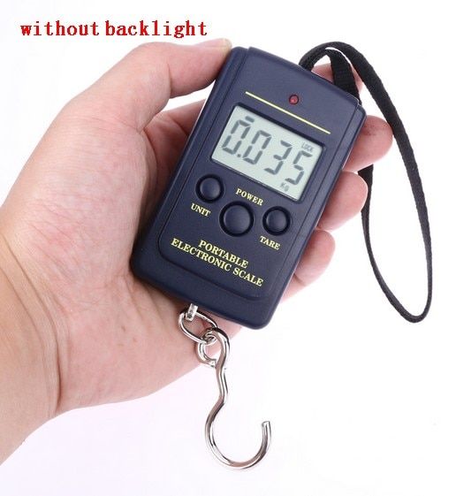 40kg x 10g Mini Digital Scale For Fishing Luggage Travel Weighting Steelyard Portable Electronic Hanging Hook Scale