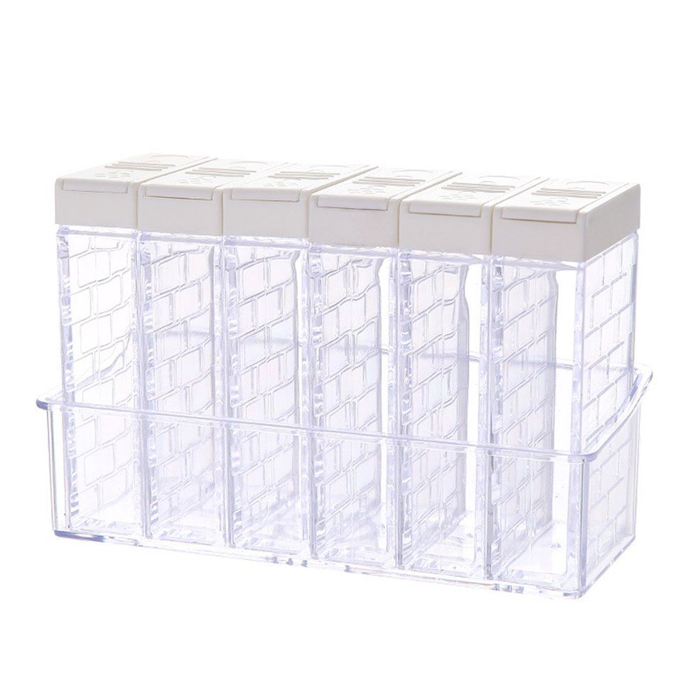 MA Transparent Plastic Seasoning Box Base Seasoning Bottle Kitchen  Storage Box