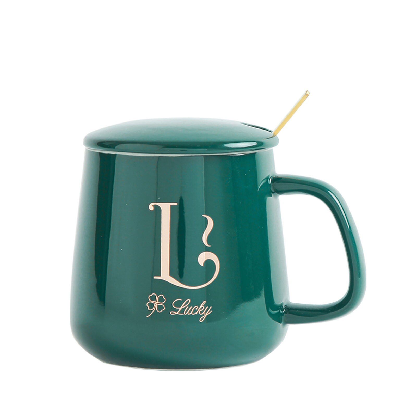 Letter Ceramic Mug Couple Coffee Cup Gift Set Mug For Tea Large Tea ts Creative Milk Mugs Water Cups Thermo Cup For Coffee 113