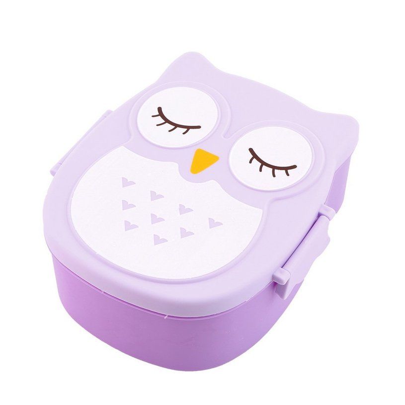 1050ML Owl Lunch Box Bento food-safe Plastic Food Picnic Container Portable Box