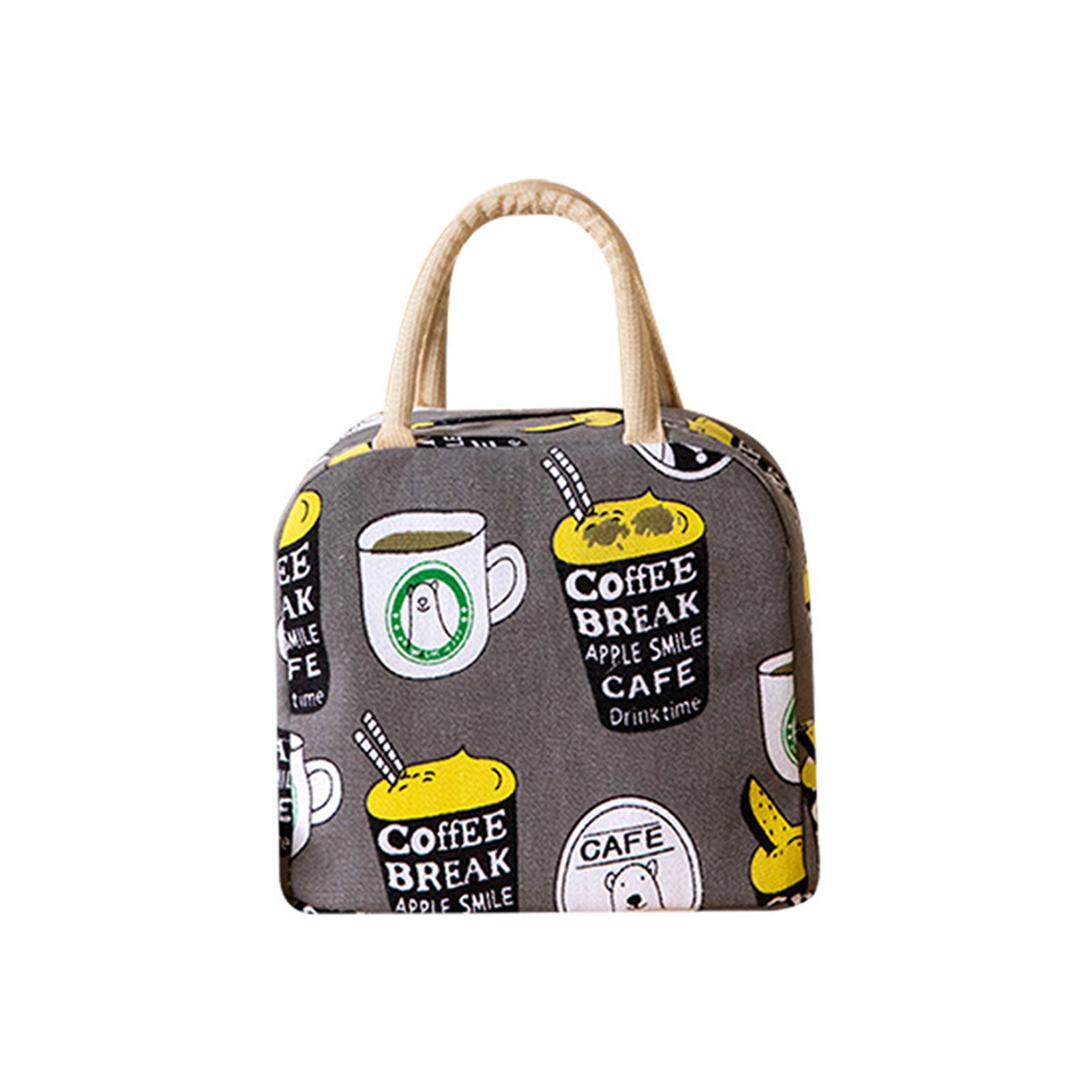 Bento Pouch Large Capacity Thermal Insulation Cartoon Refrigeration Pouch for School Supply