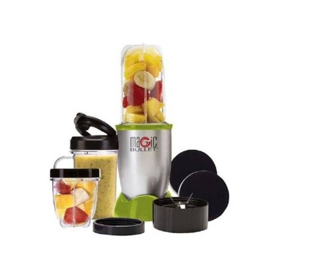 Bullet Blender - 21 Pcs Set - Silver and Black
