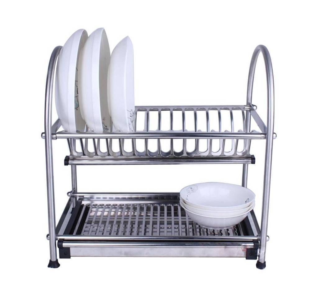 Kitchen steel dish rack