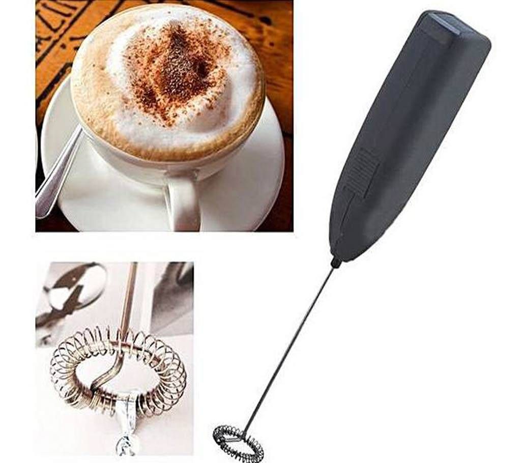 Mini Battery Powered Handy Drink Mixer - Black