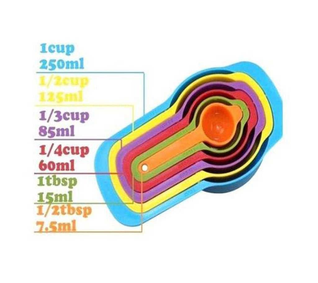 Rainbow Measuring cup set multi color 
