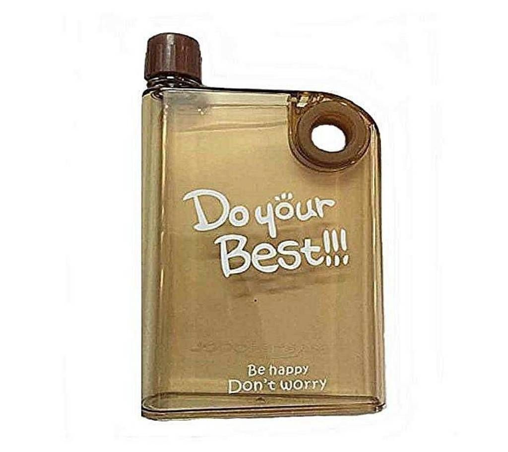 Portable Notebook Water Bottle - Brown
