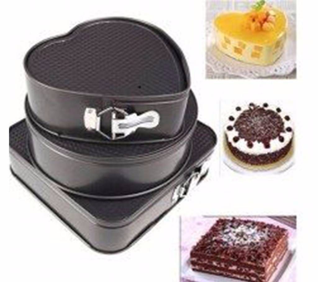 Multi shaped cake mold set-3 pcs 