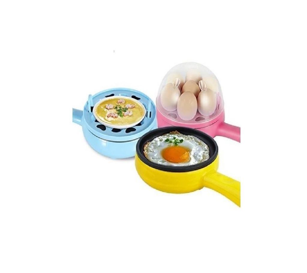 Electric Egg Boiler and Fryer Pan (Multi Color)  HMS