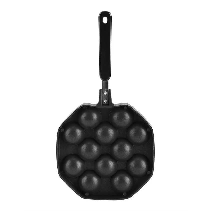 12 Cavities Pancake Maker Heat Resistant Mold Takoyaki Grill Pan Plate Baking for Octopus Ball
