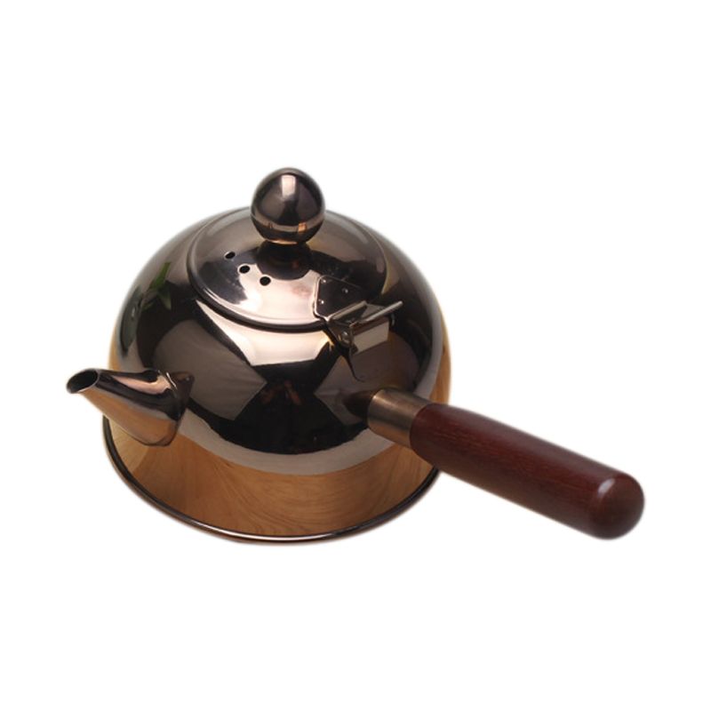 Individual 500Ml Single Handle Water Kettle Induction Turk Samll Coffee Milk Tea Pot 304 Stainless Steel Outdoor Water Boiler Drinkware Gas Bronze Exquisite Product