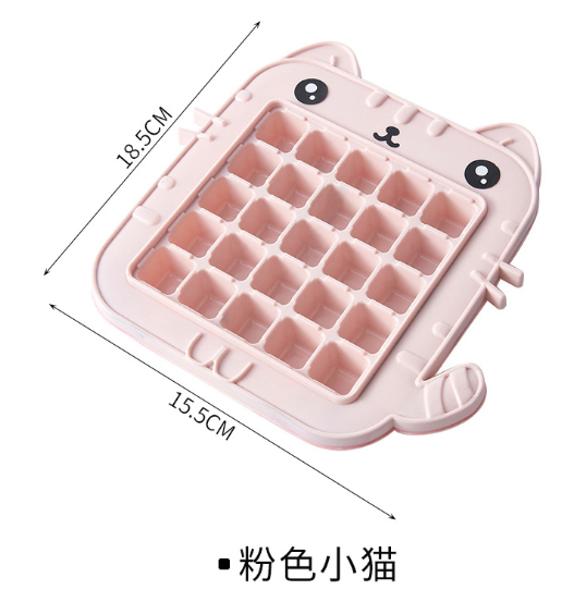 Ice Cube Tray, Household Animal-Shaped Silicone Ice Cube Mold for Ice Cream Chocolate, Pink/Blue