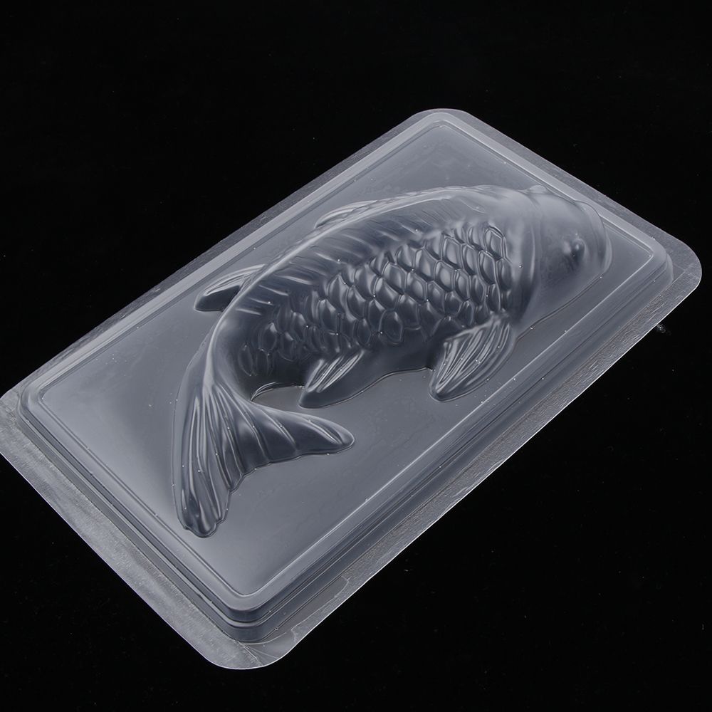 3D  Plastic Koi Fish Shape Cake Chocolate Mould Jelly Sugar Craft Rice Mold DIY Cake Decorating Moulds Baking Tool Decorator