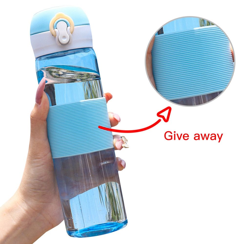 Water Bottl Leak Proof for Biking Travel Portable Nutrition Plastic Sports Water Cup Fitness Gym Outdoor Portable Drink Bottle
