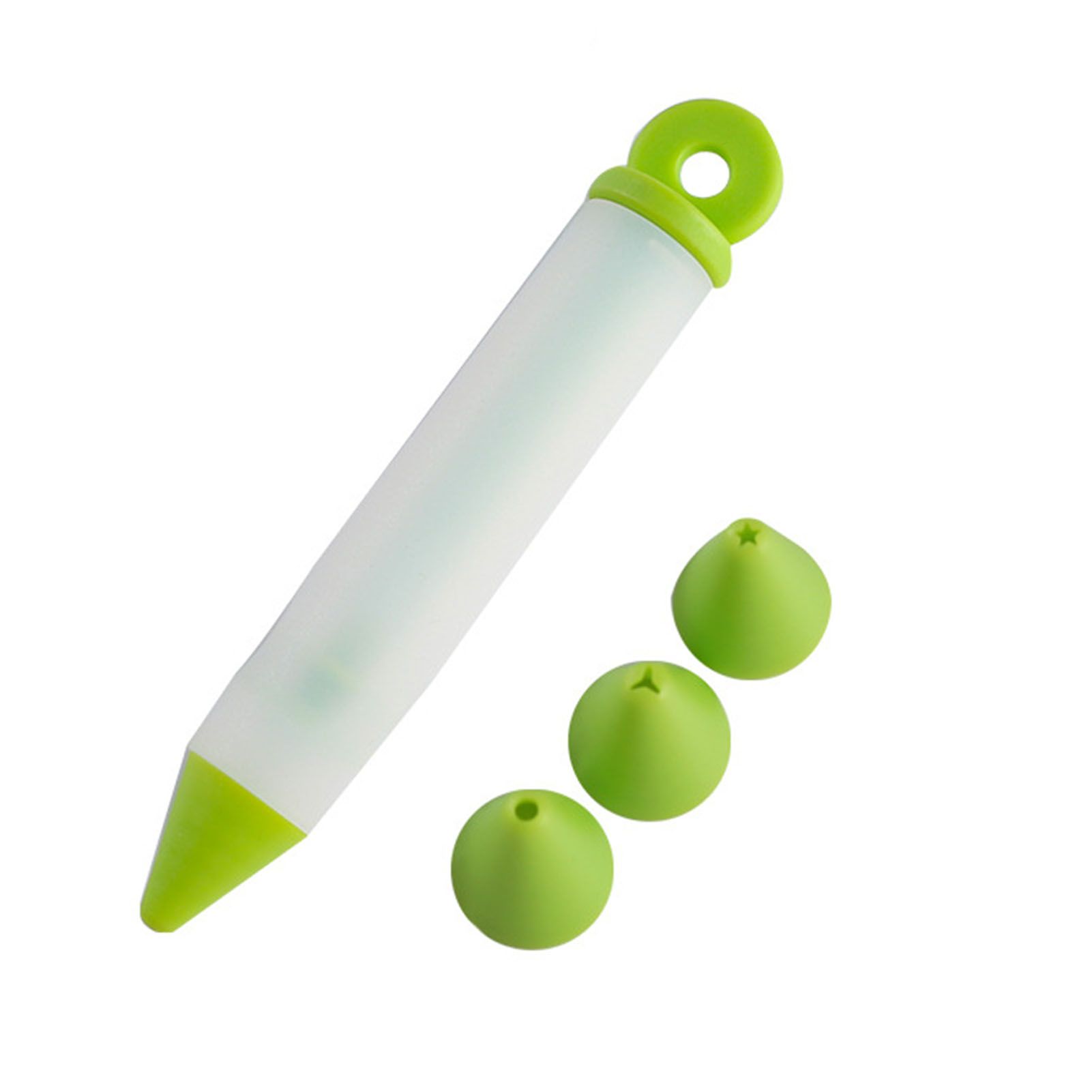 5Pcs/Set Cake Mold Cream Silicone Pastry Nozzle Food Writing Pen Decorating Tool