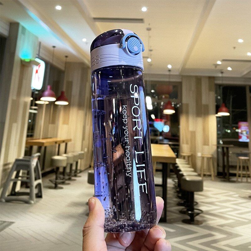 780ml Sports Water Bottle Outdoor Water Bottle With Straw Plastic Portable Water Cup Dinkware Camping Bike Bottle Kitchen Tools